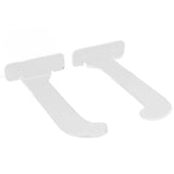 1Pair Yoga Mat Wall Mount Holder Acrylic Yoga Mat Wall Hanger Storage Rack Household Exercise Yoga Mat BracketTransparent - Side View