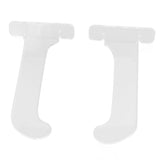 1Pair Yoga Mat Wall Mount Holder Acrylic Yoga Mat Wall Hanger Storage Rack Household Exercise Yoga Mat BracketTransparent - Rear View