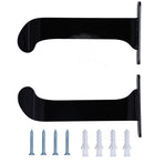 1Pair Yoga Mat Wall Mount Holder Acrylic Yoga Mat Wall Hanger Storage Rack Household Exercise Yoga Mat BracketBlack
