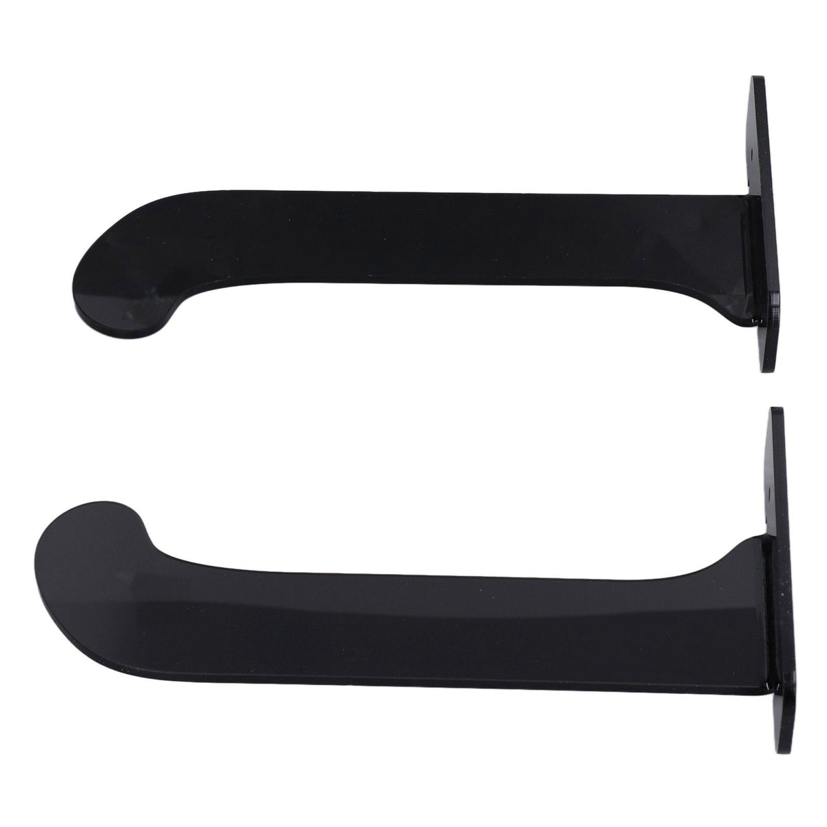 1Pair Yoga Mat Wall Mount Holder Acrylic Yoga Mat Wall Hanger Storage Rack Household Exercise Yoga Mat BracketBlack