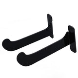 1Pair Yoga Mat Wall Mount Holder Acrylic Yoga Mat Wall Hanger Storage Rack Household Exercise Yoga Mat BracketBlack - Top-Down View