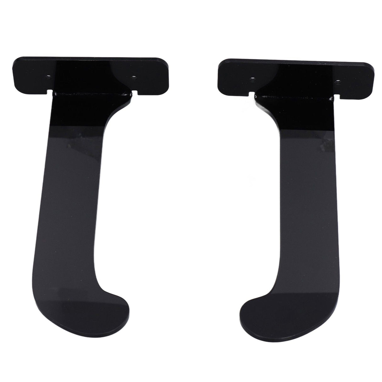 1Pair Yoga Mat Wall Mount Holder Acrylic Yoga Mat Wall Hanger Storage Rack Household Exercise Yoga Mat BracketBlack