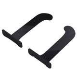 1Pair Yoga Mat Wall Mount Holder Acrylic Yoga Mat Wall Hanger Storage Rack Household Exercise Yoga Mat BracketBlack - Close-Up Angle