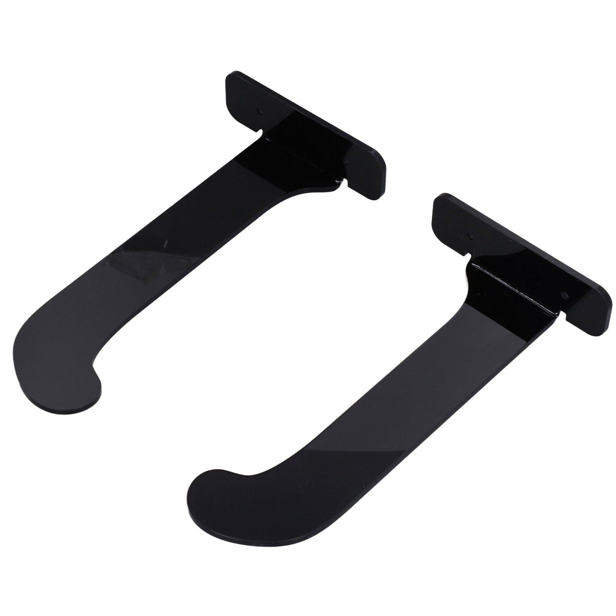 1Pair Yoga Mat Wall Mount Holder Acrylic Yoga Mat Wall Hanger Storage Rack Household Exercise Yoga Mat BracketBlack