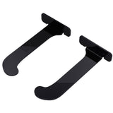 1Pair Yoga Mat Wall Mount Holder Acrylic Yoga Mat Wall Hanger Storage Rack Household Exercise Yoga Mat BracketBlack - Low Angle
