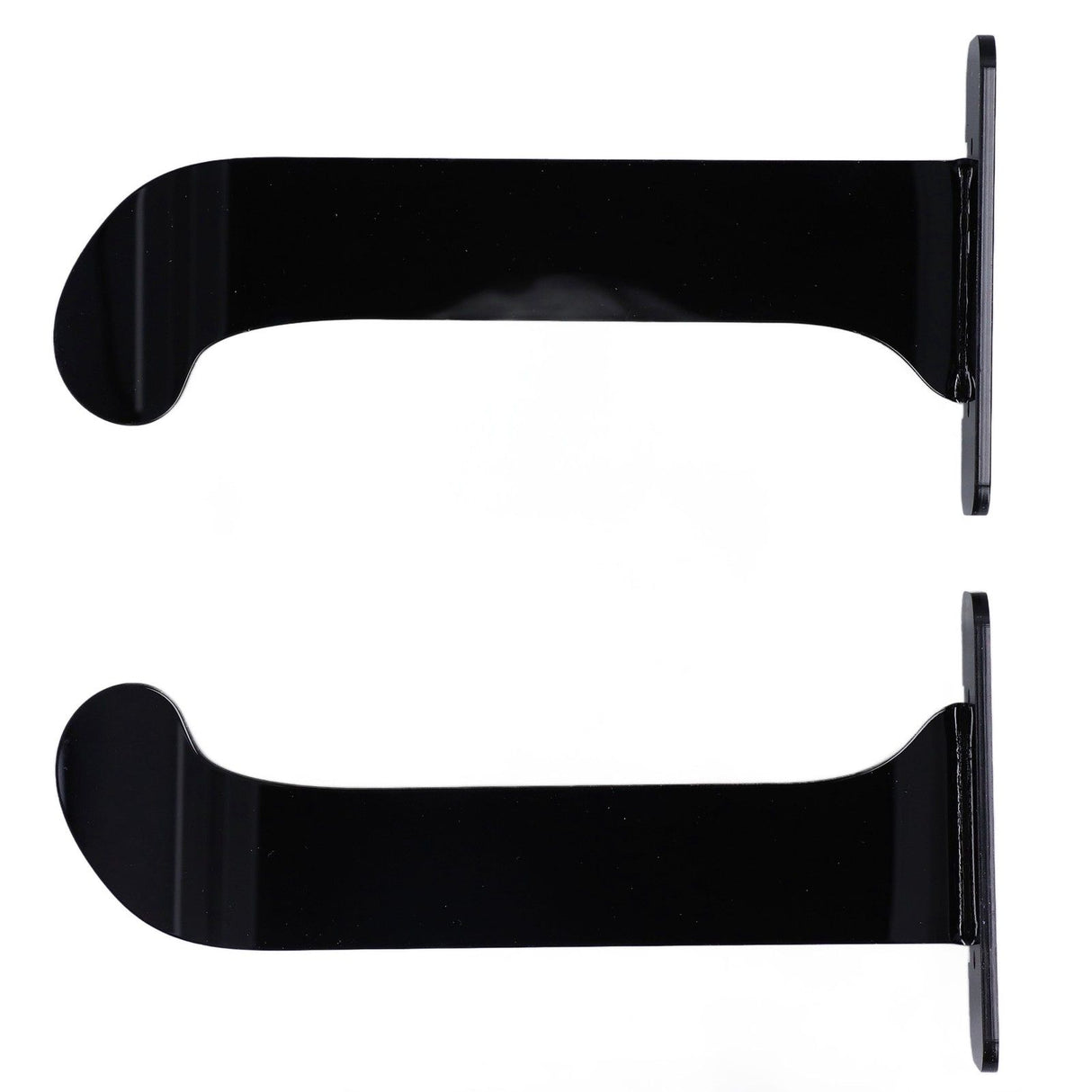 1Pair Yoga Mat Wall Mount Holder Acrylic Yoga Mat Wall Hanger Storage Rack Household Exercise Yoga Mat BracketBlack