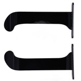 1Pair Yoga Mat Wall Mount Holder Acrylic Yoga Mat Wall Hanger Storage Rack Household Exercise Yoga Mat BracketBlack - Extra Image