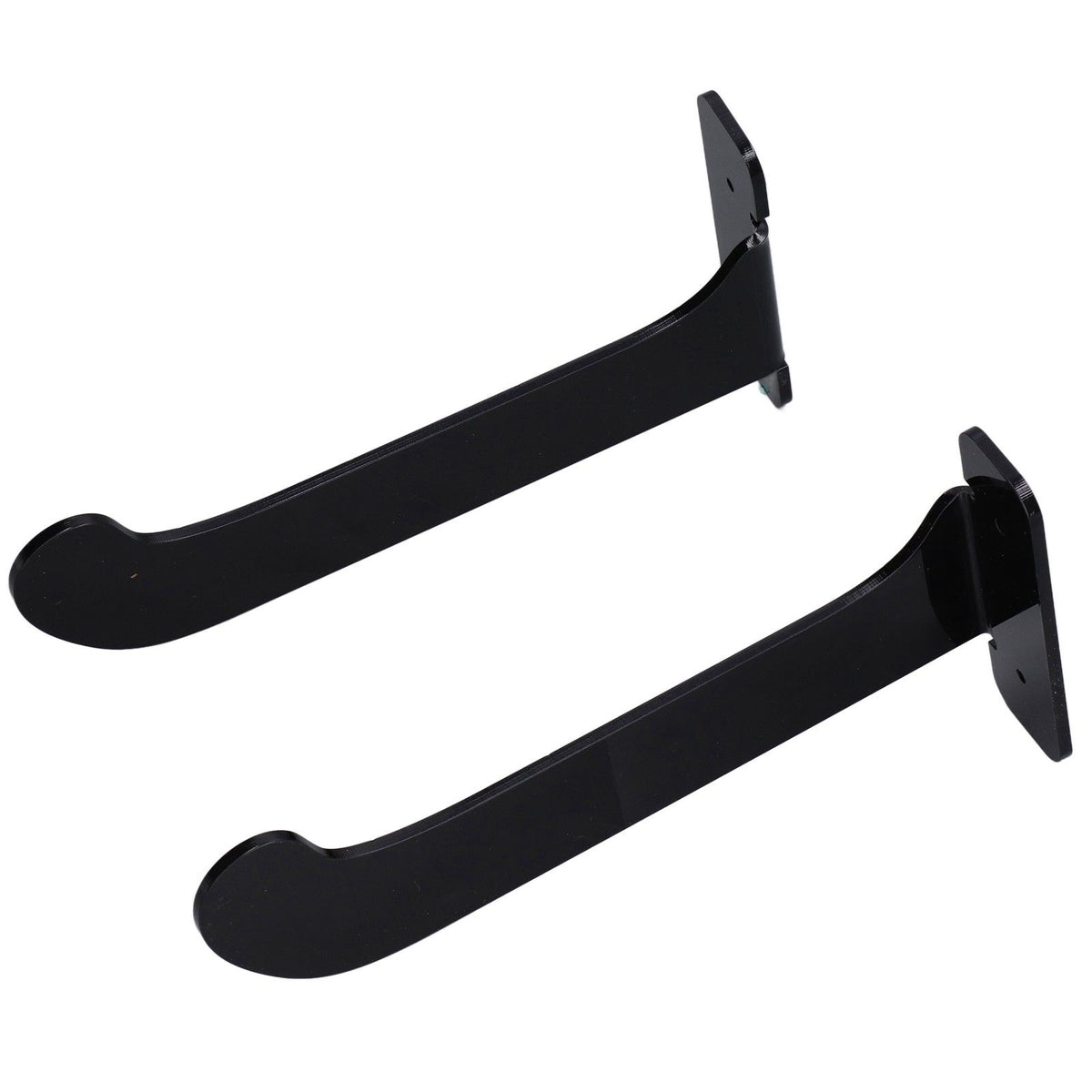 1Pair Yoga Mat Wall Mount Holder Acrylic Yoga Mat Wall Hanger Storage Rack Household Exercise Yoga Mat BracketBlack