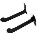 1Pair Yoga Mat Wall Mount Holder Acrylic Yoga Mat Wall Hanger Storage Rack Household Exercise Yoga Mat BracketBlack