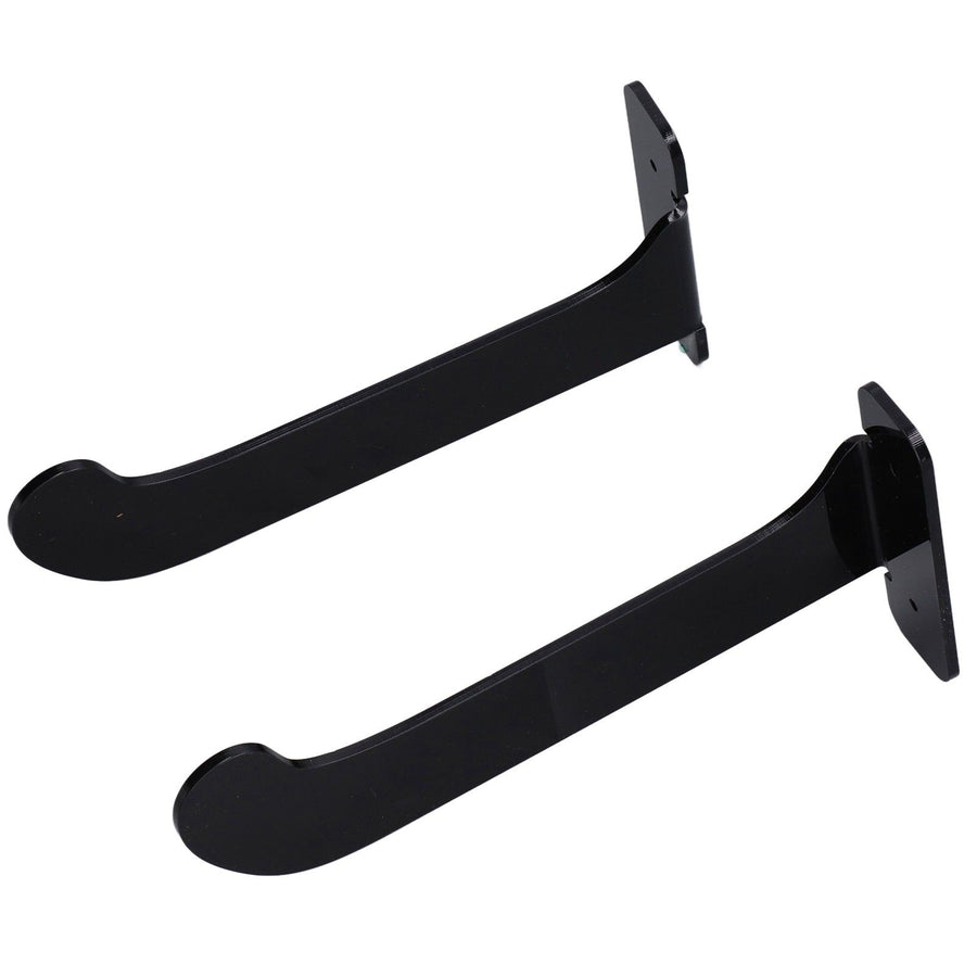 1Pair Yoga Mat Wall Mount Holder Acrylic Yoga Mat Wall Hanger Storage Rack Household Exercise Yoga Mat BracketBlack