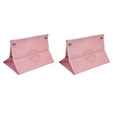 2 Packs Tissue Box Cover Nordic Handbag Styling Medroom Artificial Leather Tissue Box Cover Holder for Living RoomPink