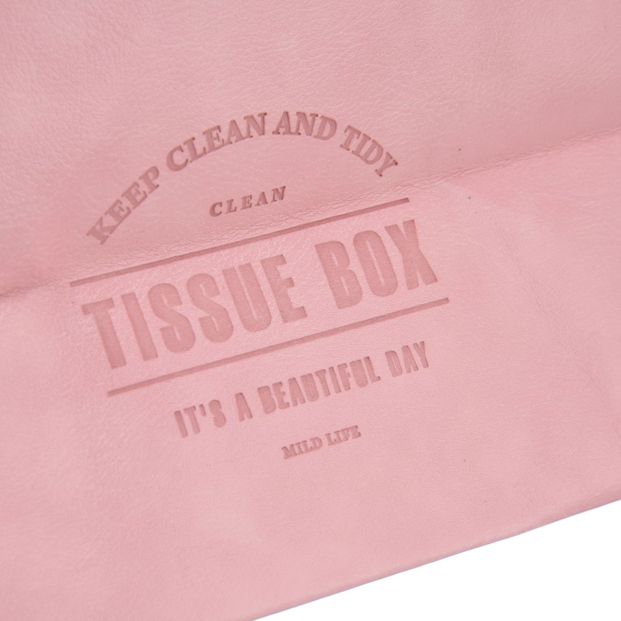 2 Packs Tissue Box Cover Nordic Handbag Styling Medroom Artificial Leather Tissue Box Cover Holder for Living RoomPink