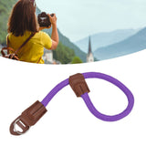Adjustable Camera Hand Wrist Strap for Nikon Digital SLR Camera Quick Release Hand RopePurple - Extra Image