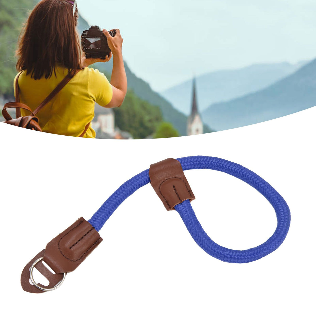 Adjustable Camera Hand Wrist Strap for Nikon Digital SLR Camera Quick Release Hand RopeBlue