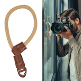 Adjustable Camera Hand Wrist Strap for Nikon Digital SLR Camera Quick Release Hand RopeKhaki - Extra Image