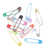 Safety Pins DIY Making Reliable Locking Design Glossy Bright Small Compact Sewing Accessories for Art Project15 Colors 300 Pcs/Box