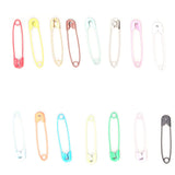 Safety Pins DIY Making Reliable Locking Design Glossy Bright Small Compact Sewing Accessories for Art Project15 Colors 300 Pcs/Box