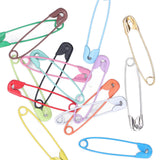 Safety Pins DIY Making Reliable Locking Design Glossy Bright Small Compact Sewing Accessories for Art Project15 Colors 300 Pcs/Box