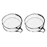 Wreath Storage Container Transparent Round Storage Bag Black Edge PVC Heavy Duty Storage Bag2PCS