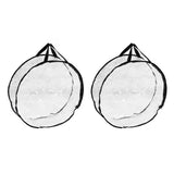 Wreath Storage Container Transparent Round Storage Bag Black Edge PVC Heavy Duty Storage Bag2PCS - Extra Image