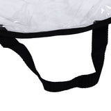 Wreath Storage Container Transparent Round Storage Bag Black Edge PVC Heavy Duty Storage Bag2PCS