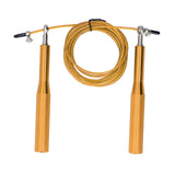 Skipping Rope Strong Durable Adjustable Flexible Reliable Professional Convenient Exercise Supplies for Indoor OutdoorAluminum Alloy Gold - Front View