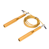 Skipping Rope Strong Durable Adjustable Flexible Reliable Professional Convenient Exercise Supplies for Indoor OutdoorAluminum Alloy Gold - Rear View