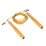 Skipping Rope Strong Durable Adjustable Flexible Reliable Professional Convenient Exercise Supplies for Indoor OutdoorAluminum Alloy Gold - Close-Up Angle
