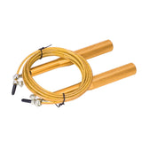 Skipping Rope Strong Durable Adjustable Flexible Reliable Professional Convenient Exercise Supplies for Indoor OutdoorAluminum Alloy Gold