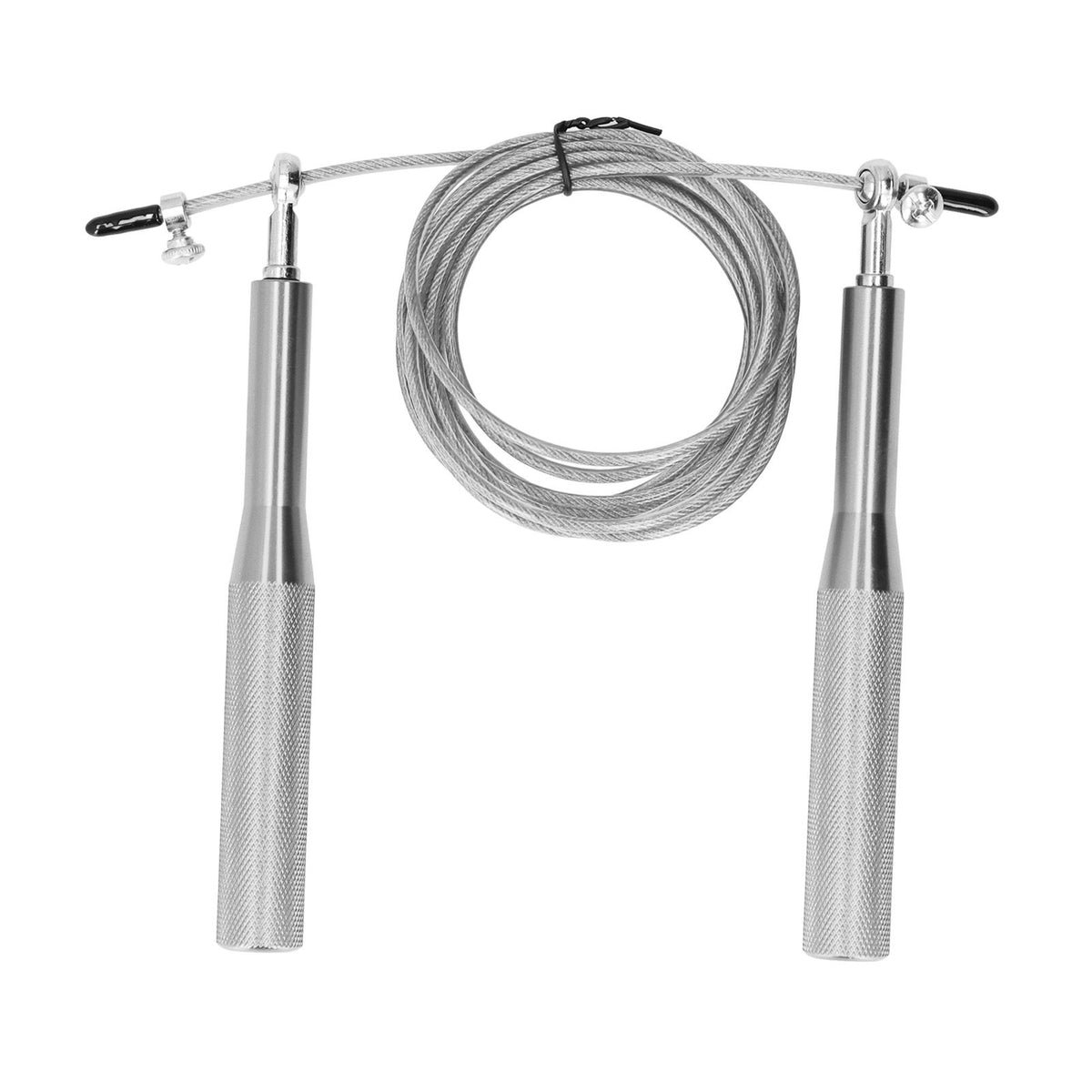 Skipping Rope Strong Durable Adjustable Flexible Reliable Professional Convenient Exercise Supplies for Indoor OutdoorAluminum Alloy Silver