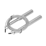 Skipping Rope Strong Durable Adjustable Flexible Reliable Professional Convenient Exercise Supplies for Indoor OutdoorAluminum Alloy Silver