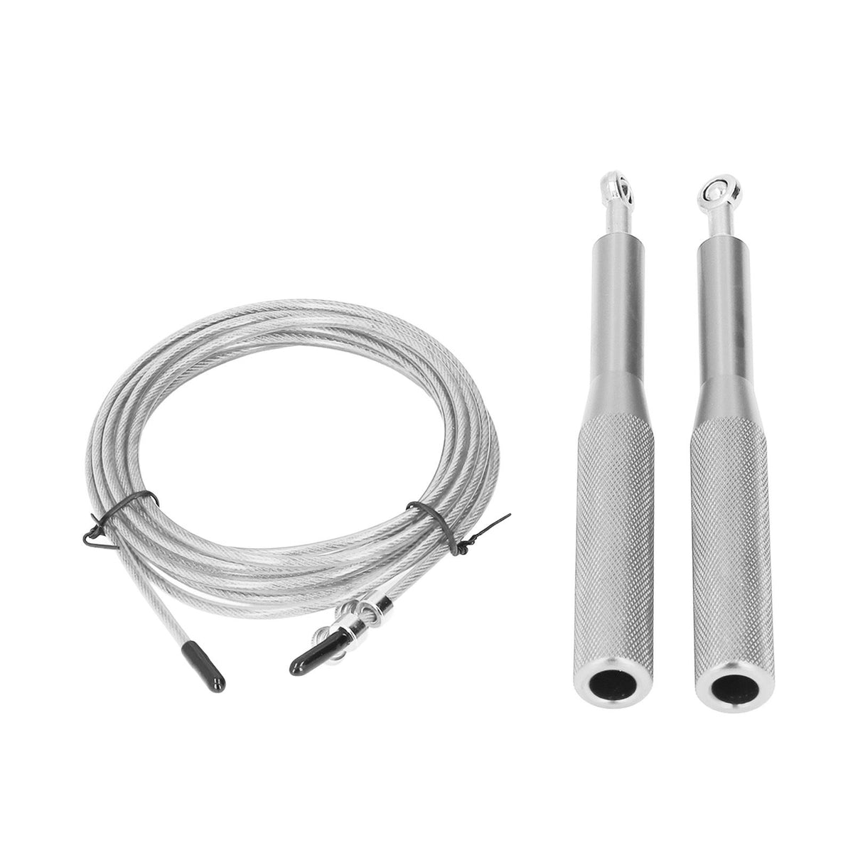 Skipping Rope Strong Durable Adjustable Flexible Reliable Professional Convenient Exercise Supplies for Indoor OutdoorAluminum Alloy Silver