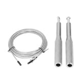 Skipping Rope Strong Durable Adjustable Flexible Reliable Professional Convenient Exercise Supplies for Indoor OutdoorAluminum Alloy Silver