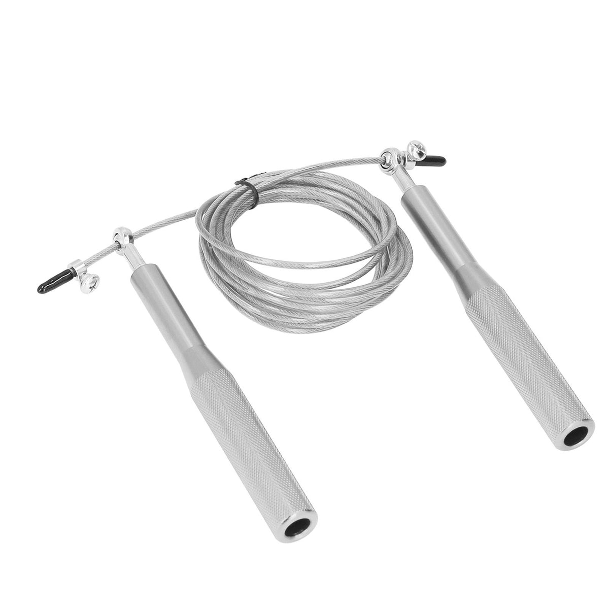Skipping Rope Strong Durable Adjustable Flexible Reliable Professional Convenient Exercise Supplies for Indoor OutdoorAluminum Alloy Silver