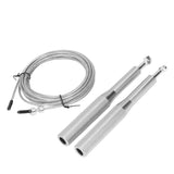 Skipping Rope Strong Durable Adjustable Flexible Reliable Professional Convenient Exercise Supplies for Indoor OutdoorAluminum Alloy Silver - Extra Image