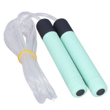 Glowing Skipping Rope LED Light Up Jumping Rope for Exercise Training Weight Loss FitnessGreen