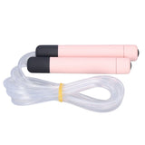 Glowing Skipping Rope LED Light Up Jumping Rope for Exercise Training Weight Loss FitnessPink - Low Angle