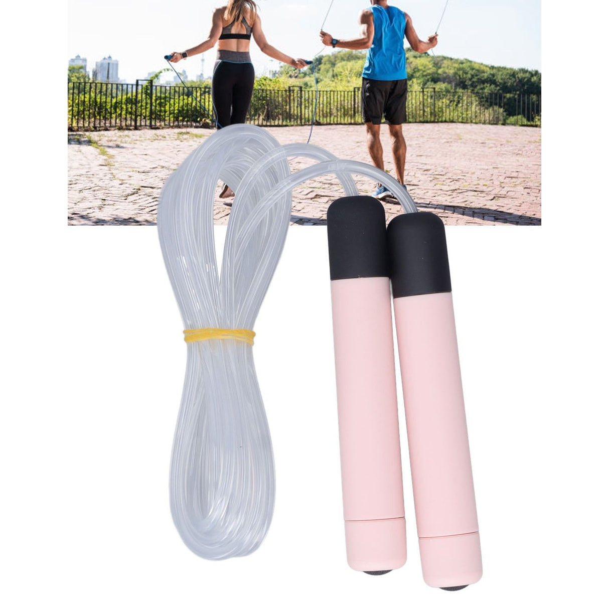 Glowing Skipping Rope LED Light Up Jumping Rope for Exercise Training Weight Loss FitnessPink