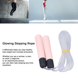 Glowing Skipping Rope LED Light Up Jumping Rope for Exercise Training Weight Loss FitnessPink - Extra Image
