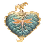 Incense Stick Holder Bodhi Leaf Incense Decorated Plate for Living Room Home Decoration GiftBodhi Leaf Gold 037