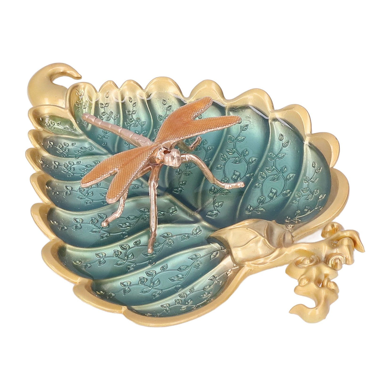 Incense Stick Holder Bodhi Leaf Incense Decorated Plate for Living Room Home Decoration GiftBodhi Leaf Gold 037