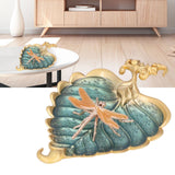 Incense Stick Holder Bodhi Leaf Incense Decorated Plate for Living Room Home Decoration GiftBodhi Leaf Gold 037
