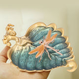 Incense Stick Holder Bodhi Leaf Incense Decorated Plate for Living Room Home Decoration GiftBodhi Leaf Gold 037 - Extra Image