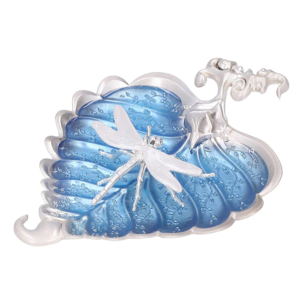 Incense Stick Holder Bodhi Leaf Incense Decorated Plate for Living Room Home Decoration GiftBodhi Leaf Silver 037