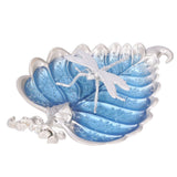 Incense Stick Holder Bodhi Leaf Incense Decorated Plate for Living Room Home Decoration GiftBodhi Leaf Silver 037 - Rear View
