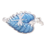 Incense Stick Holder Bodhi Leaf Incense Decorated Plate for Living Room Home Decoration GiftBodhi Leaf Silver 037
