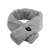 Electric Heated Scarf USB Powered Winter Warm Scarf 3 Gear Adjustable Comfortable Neck Scarf - Front View