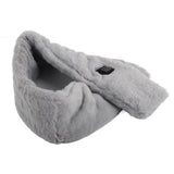 Electric Heated Scarf USB Powered Winter Warm Scarf 3 Gear Adjustable Comfortable Neck Scarf - Top-Down View
