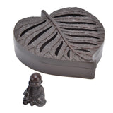 Incense Holder Burners Leaf Shape Mini Exquisite Durable Easy Clean Relieve Mood Home Decoration