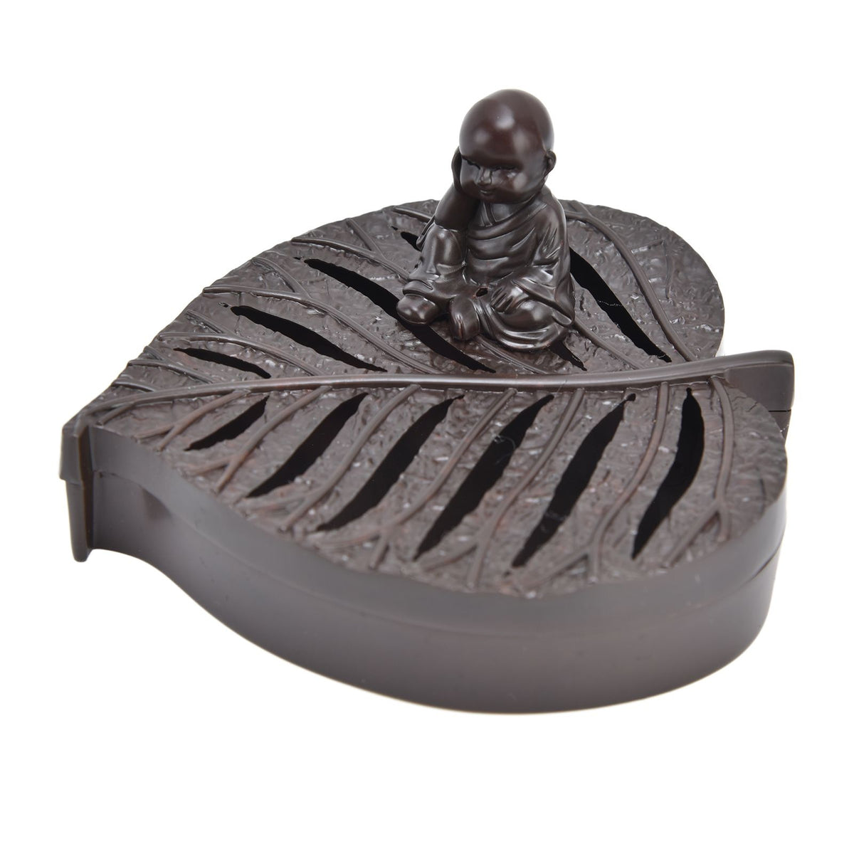 Incense Holder Burners Leaf Shape Mini Exquisite Durable Easy Clean Relieve Mood Home Decoration